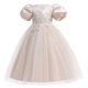 thumbnail image 1 of Vestido Para Niñas, Ropa Para Niñas, Vestido Para Niños, Vestido De Princesa De Manga Corta, Vestido De Cola De Flores, Falda, Vestido De Tutú, Color Caqui Odeerbi LM103-5632, 1 of 5