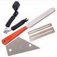 thumbnail image 3 of Guitar Repair Luthier Tools Kit Guitar Fret Crowning File 3 in 1 Guitar String Winder Cutter Fret Rocker Fingerboard Guard Grinding Stone, 3 of 8
