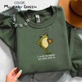 thumbnail image 5 of I Could Be Meaner But Jesus Said No Embroidered Gildan Shirt, Funny Frog Christian Sweatshirt Gift, 5 of 6