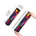 thumbnail image 4 of Fuzoiu Vibrant Abstract Flow Print Adult Socks, Crew Moisture-wicking Socks, Unisex Cushion Crew Socks,Casual Sports Ankle Socks, 4 of 7