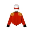 thumbnail image 4 of YiZYiF Girls Boys Drum Major Team Uniform Marching Band Tassel Jacket Coat with Hat Drummer Performance Costume A Red 4, 4 of 7