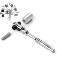thumbnail image 5 of 1/4\\\" Drive Ratchet Handle Socket Wrench 72 Tooth for Stubby 115mm, 5 of 8