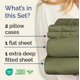 thumbnail image 3 of Juego de sábanas CGK Unlimited Extra Deep Pocket Queen Green, 3 of 9