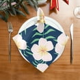thumbnail image 2 of GZHJMY Flowers and Leaves Napkins Table Decorations Napkin Set for Gift Giving, Dining, Parties 20 x 20in, 2 of 7