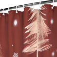 thumbnail image 3 of Red Christmas Tree Pattern Shower Curtain 72"x84" ,Bathroom Decorative Shower Curtains Set with 12 Hooks,Modern Waterproof Washable Shower Curtain, 3 of 6