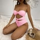 thumbnail image 4 of Trajes de Baño de Bikini de Mujer sin Mangas Set Acolchado de Empuje Sólido, Trajes de Baño de Bikini de Mujer Sexy Y de Apoyo, 4 of 8