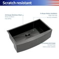 thumbnail image 3 of Rainlex 30"x20"x9"，Farmhouse Apron Single Bowl Stainless Steel Kitchen Sink， Include 3  Accessories, 3 of 4