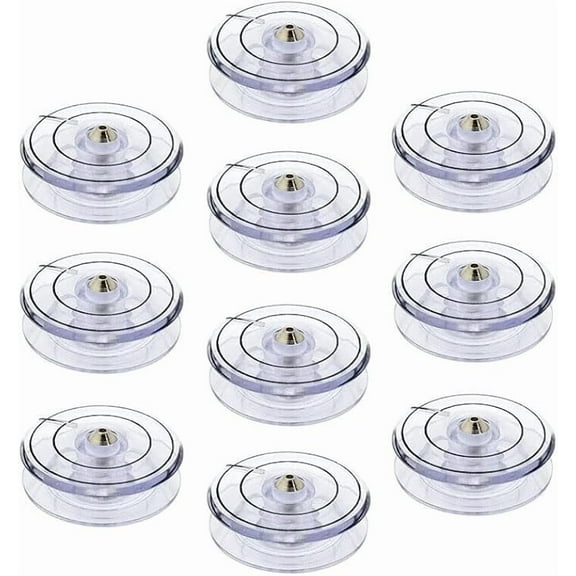 Teamwork 10 Clear Bobbins for 4613,4617,4263,6234,6235,6267,6268#312956-S