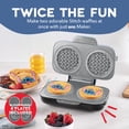 thumbnail image 2 of Disney | Dash MultiMaker® Double Mini Maker System - Convenient Electric Waffle Maker - Features Interchangeable, Dishwasher-Safe Plates - Quick Cleanup & Simple Setup - Stitch Design, 2 of 7