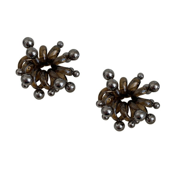 Raindrops 2pcs No Crease Ponytail Holder Spiral Hair Tie Elastics Hair Tie Women Coil Hair Tie Hair Accessory for Girls