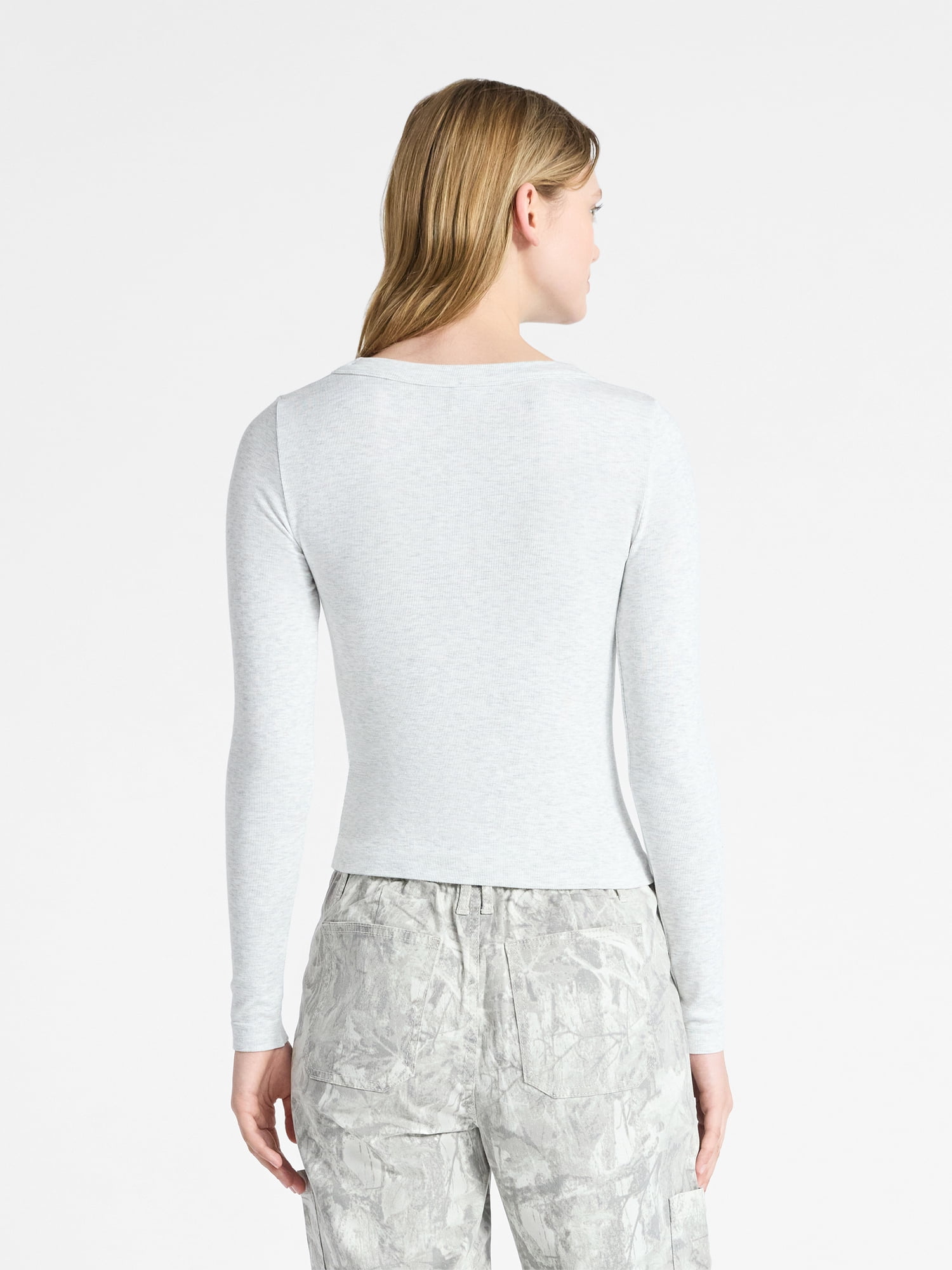 No Boundaries Scoop Neck Seamless Tee, Women's