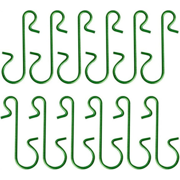 Garland Hooks Outdoor 300Pcs Ornament Hooks Christmas Tree Decorating Hangers Iron Metal Wire Ornament Hooks for Holiday Christmas Tree Decoration Green Christmas Tree Ornament Hooks