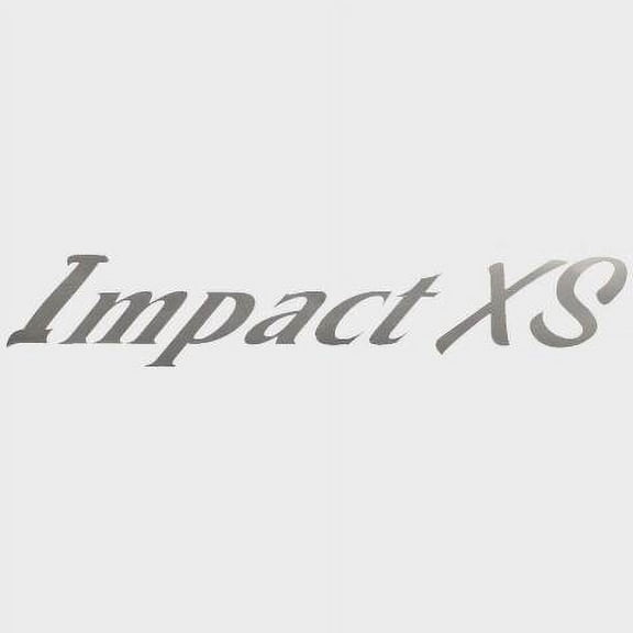 Lund Boat Impact XS Decal 2156714 | Metallic Silver Sticker 13 x 2 Inch