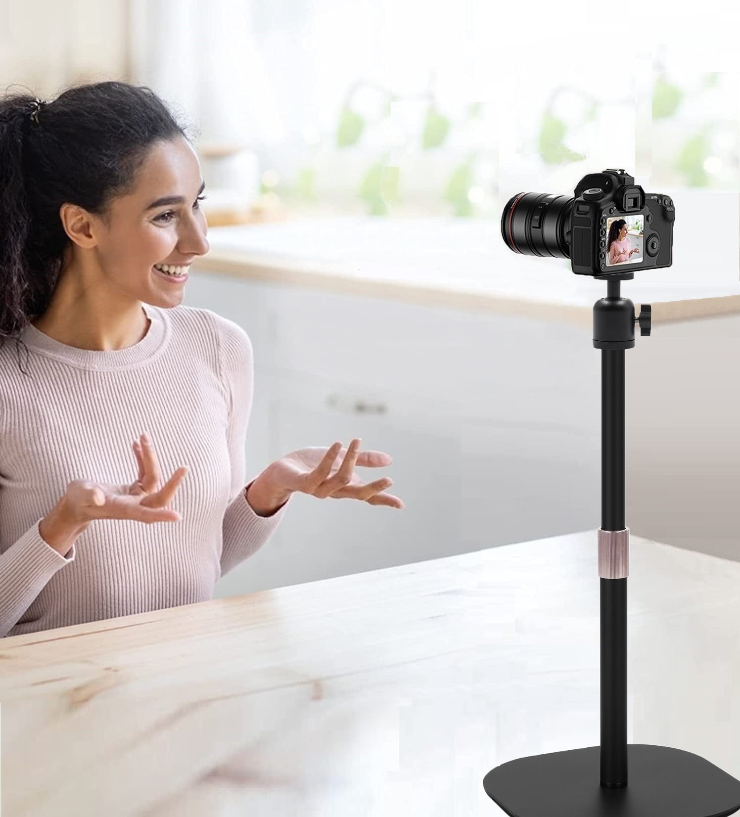Desktop Portable Recorder Tripod Stand Holder for Zoom Recorder H1essential,H4n,H4essential,H6essential,H1n,Q2n,H2n,H5,R4,H8,H6
