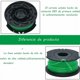 thumbnail image 3 of Carretes de repuesto para cortabordes, carrete de desenrollado automático, 3 x 6 m de hilo de nailon duradero, hilo de 2 mm Fontainebleau, paquete de 3, color verde, 3 of 5