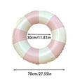 thumbnail image 2 of Large Swim Ring with Handles Inflatable Pool Floats Classic Striped Tubes for Summer for Pool Parties and Beach Activities, 2 of 5