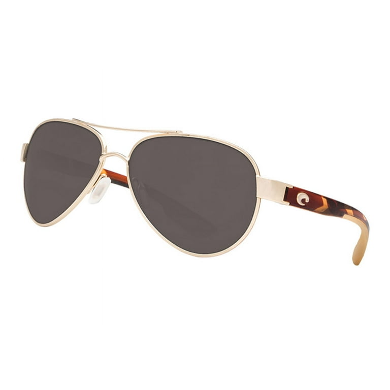 Costa Del Mar Womens Loreto Polarized Aviator Sunglasses Rose