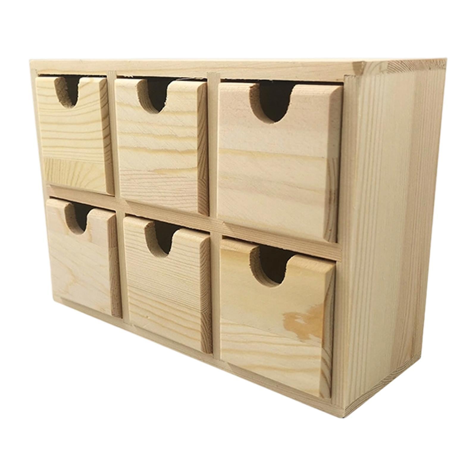 QSTDGVPW Small Drawer Storage Box Craft Mini Cabinet for Desk Living Room Accessories