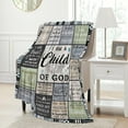 thumbnail image 5 of Christian Gifts for Women & Men: Faith-Based Bible Verse Blanket, 'I Am a Child of God' Throw, 60"X80" Flannel, 5 of 9