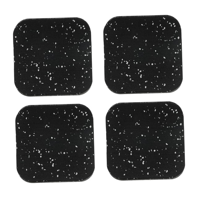 DYNWAVECA 4Pcs Treadmill Mat Exercise Equipment Pad for Washer Bike Elliptical Machine