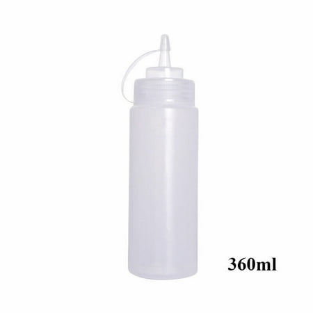 

2/1X Plastic Clear Squeeze Squeezy Sauce Bottle Dispenser Bottles Kitchen Tools