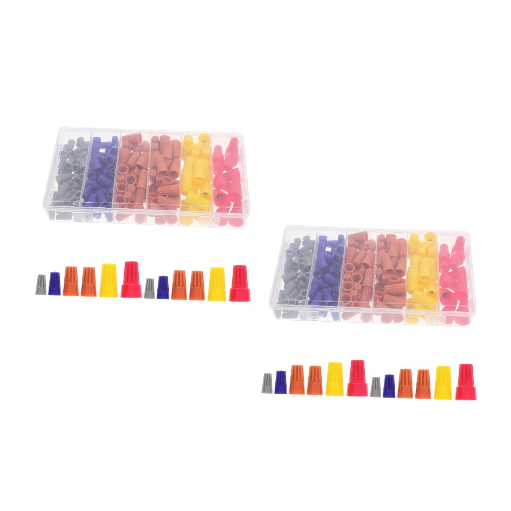 FOMIYES Assorted Wire Caps, Plastic Crimping Tool, Portable, for Electrical Equipment, Quick and Reliable