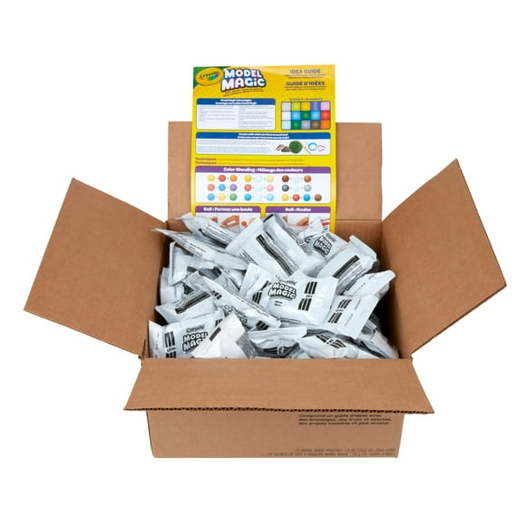 Crayola Model Magic - White (75ct), 1oz Modeling Clay Alternative, Molding Air Dry Clay for Kids, Bulk Classroom Arts & Crafts Su