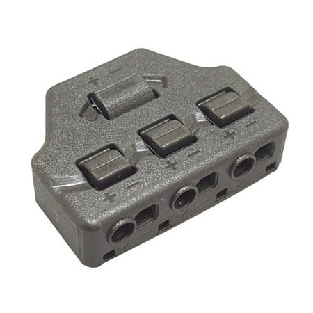 

EDFRWWS 3 Ports Wire Connector Distribution LED Terminal Block Cable Splitter (A)