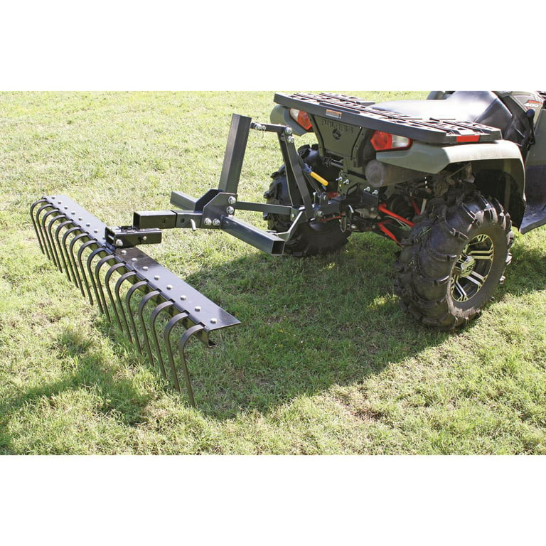 Guide Gear Leveling Landscape Rake, Attachment for ATV, UTV, Vegetable  Garden, 60 Wide with 17 Tines