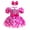 Rose red dots, variant on ATAIKU 3M-18M Infant Baby Girls Princess Dress Up Romper Onesie Tutu Dress Bodysuit with Headband Birthday Halloween Christmas Party Dresses