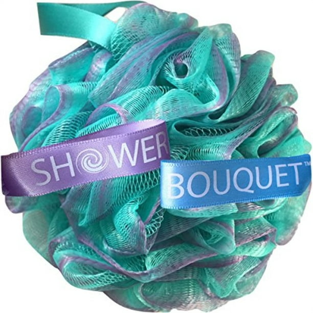 Loofah Bath Sponge Swirl Set XL 75g by Shower Bouquet Extra Large Mesh