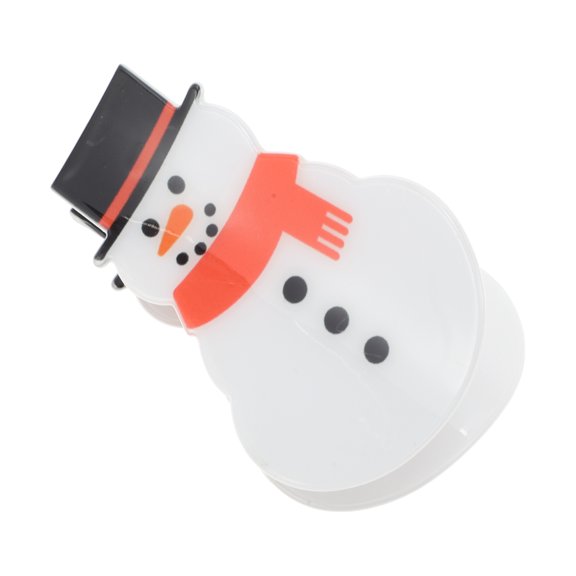 Unique Bargains 1 Pc Christmas Hair Clips Snowman Hairdo Clip for Christmas 3.15"x2.17"x1.97" Red White Black