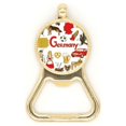 thumbnail image 1 of Germany Landscap Animals National Flag Beer Bottle Cap Opener Stainless Steel Key Chain, 1 of 3