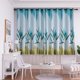 thumbnail image 4 of Cortina Deco Lily Printing Ventana Persianas Sala de estar opacas (Azul) Tmvgtek Libre de BPA, 4 of 9