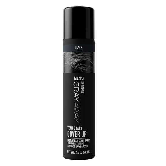 Everpro Gray Away Men's Cover Up Spray, Black 2.5 oz