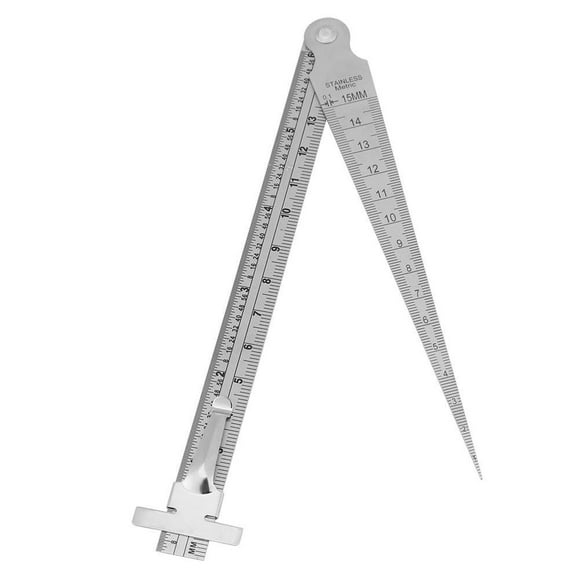 3 en 1 Jauge, Règle de Profondeur/outil d'Inspection de Trou. Ensemble de Jauge de Soudure en Acier Inoxydable. Outil de Mesure Professionnel