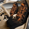 thumbnail image 3 of Xixirimido Car Seat Protection Set 5 Pieces Breathable PU Leather Front Seat Covers with Seat Belt and Console Covers Universal Fits Most Cars, Japanese Dragon, 3 of 8