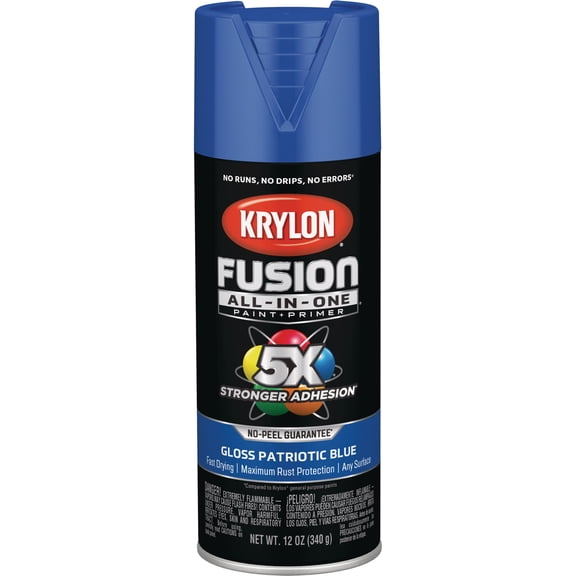 Krylon Krylon Fusion All-In-One Spray Paint & Primer 12 Oz., Patriotic Blue