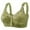 A-Green340, variant on Lace Daisy Bras For Older Women Convenient Snap Front Closure Adjustable Straps Wireless Bra Back Smoothing Bras