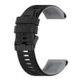 thumbnail image 1 of (Black-grey)For Garmin Instinct 22mm Silicone Mixing Color Watch Band AGYB, 1 of 5