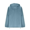 thumbnail image 5 of Enjoytime Waterproof Jackets for Women Long Sleeve Lightweight Portable Rain Coat Outdoor Hooded Windbreaker, 5 of 8
