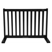 20" Kensington - Large Free Standing Wood Pet Gate - Black