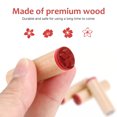 thumbnail image 5 of FRCOLOR 4 Pcs Wood Stamps Vintage Style Flower Pattern Seals for Diary Planner Decoration, 5 of 5