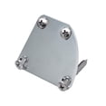 thumbnail image 5 of LeeQinersw Chrome Electric Guitar Neckplate Metal Neck Plate with Screws for Strat Tele, 5 of 7