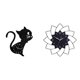 thumbnail image 1 of Reloj de pared,Reloj de pared con diseño de gato para guardería,sala de juegos y interior,Reloj de pared grande,Reloj de pared acrílico silencioso sin tictac,Reloj de pared grande para, 1 of 8