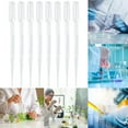 thumbnail image 2 of Eigraketly 100 unids/set 3ml pipetas transparentes desechables de plástico seguro transferencia de cuentagotas pipetas graduadas suministros para Artesanía PC 1, 2 of 6