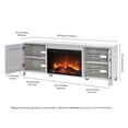 thumbnail image 5 of Evelyn&Zoe Chabot Rectangular TV Stand with 26" Log Fireplace for TV's up to 75", White, 5 of 15