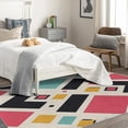 thumbnail image 3 of Colorful Geometric Carpet,4x5 Area Rug, Non Slip Low Pile Soft Machine Washable, Modern Aesthetic Area Rugs, Modern Tribal Rugs for Bedroom Living Room Rug 8IUp1-396, 3 of 7