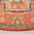 thumbnail image 3 of SAFAVIEH Journey Malandra Medallion Area Rug, Rust/Blue Ivory, 6'7" x 6'7" Round, 3 of 7