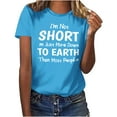 thumbnail image 2 of Blmnix Summer Tops for Women 2024 Short Sleeve Loose Crew Neck Letter Graphic T-Shirts Trendy Tees, 2 of 8